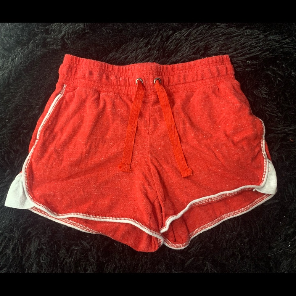 Athletic Cotton Red Shorts